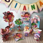 Decoração Dora Aventureira Studio, Png e Pdf