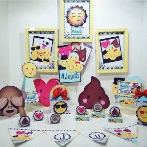 Decoração Festa Emoji Studio e Pdf
