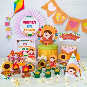 Decoração Festa Junina Infantil Studio e Pdf