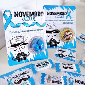 Decoração Novembro Azul Studio, Png e Pdf