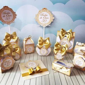 Decoraçao Para Bodas de Ouro Studio e Pdf