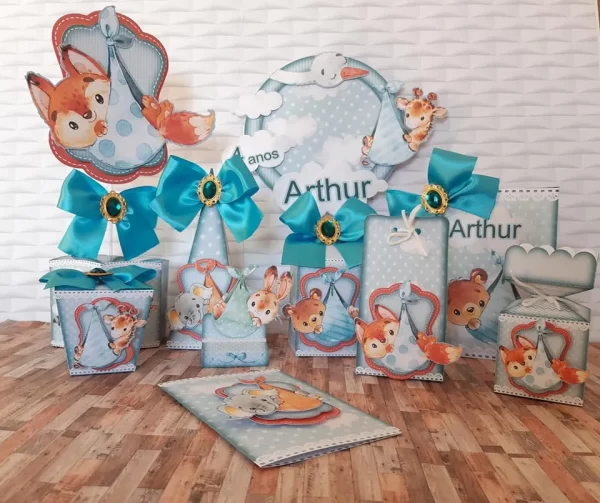 Decoração Raposinha Studio, Png e Pdf