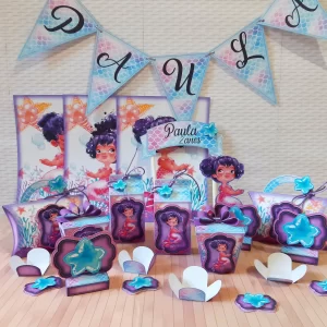 Decoração Sereias Studio, Png e Pdf