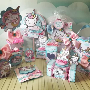 Decoração Unicornio Studio, Png e Pdf