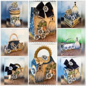 Decoração de 15 Anos Luxo Studio, Png e Pdf