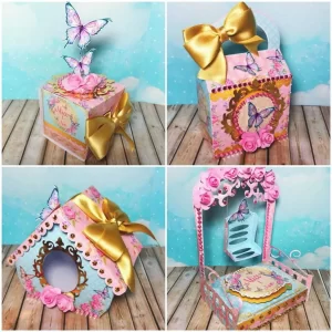 Decoração de Borboleta Aniversário Studio