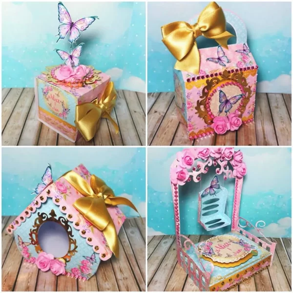 Decoração de Borboleta Aniversário Studio
