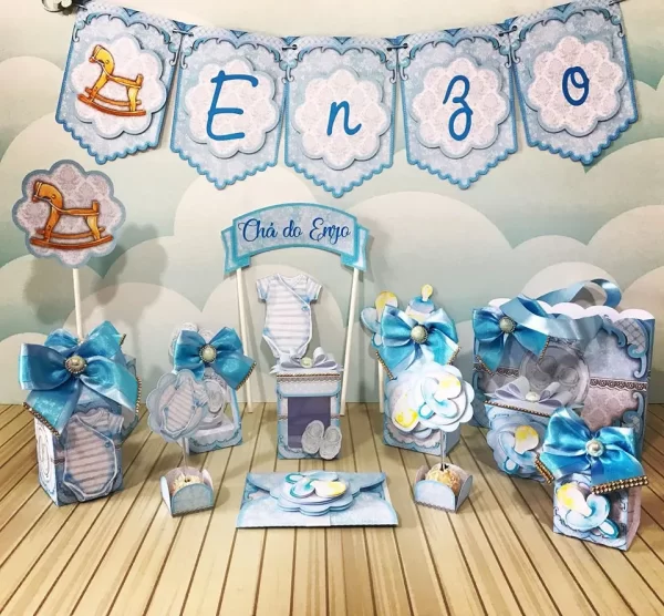 Decoracao de Cha de Bebe Masculino