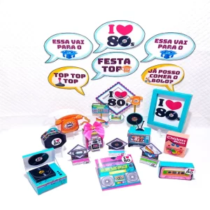 Decoração de Festa Anos 80 Studio e Pdf
