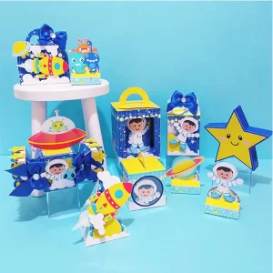 Decoração de Festa Astronauta Studio e Pdf