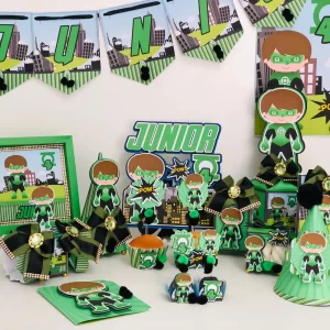 Decoração de Festa Lanterna Verde