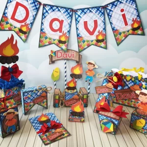 Festa Junina de Aniversario Studio, Png e Pdf