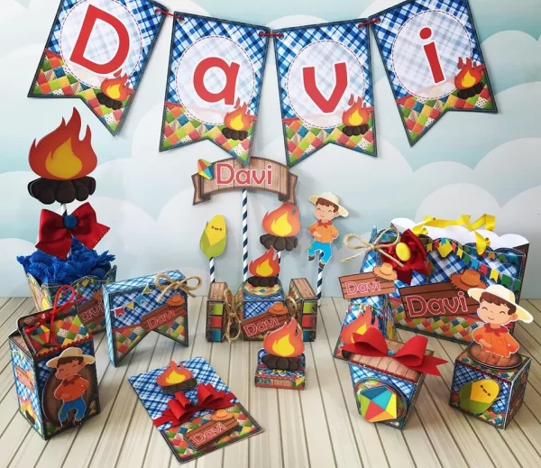 Festa Junina de Aniversario Studio, Png e Pdf
