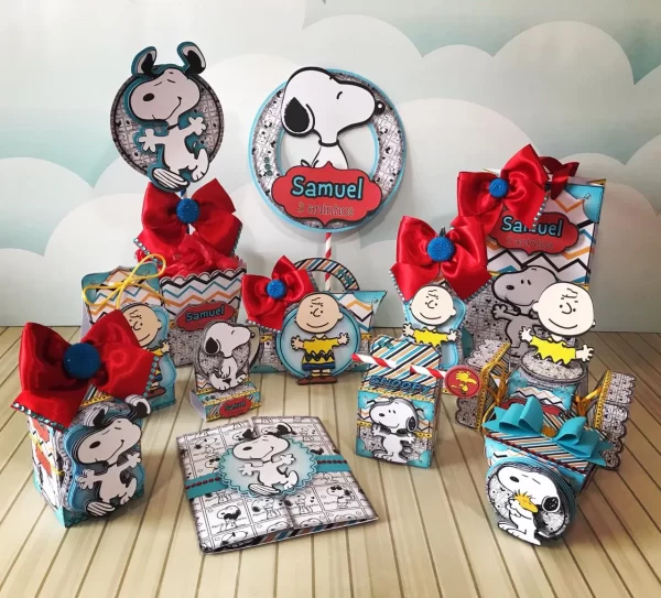 Festa Painel Snoopy Studio e Pdf