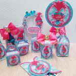 Festa Painel Trolls Studio, Png e Pdf