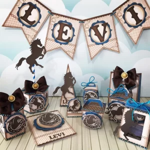 Festa Tema Cavalos Studio, Png e Pdf