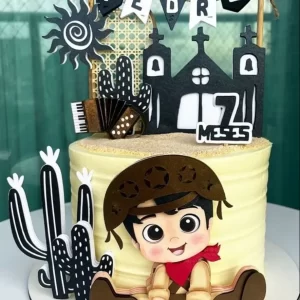 Topo de Bolo Cangaceiro Studio para festa de aniversário e decoração temática