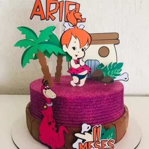 Topo de bolo Pedrita para imprimir, ideal para festa de aniversário infantil e decoração temática divertida.