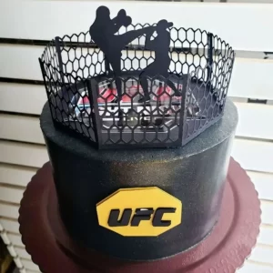 Topo de Bolo Tema UFC Studio para festa de aniversário e decoração personalizada