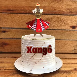 Topo de Bolo Xangô Studio para festa de aniversário e decoração temática