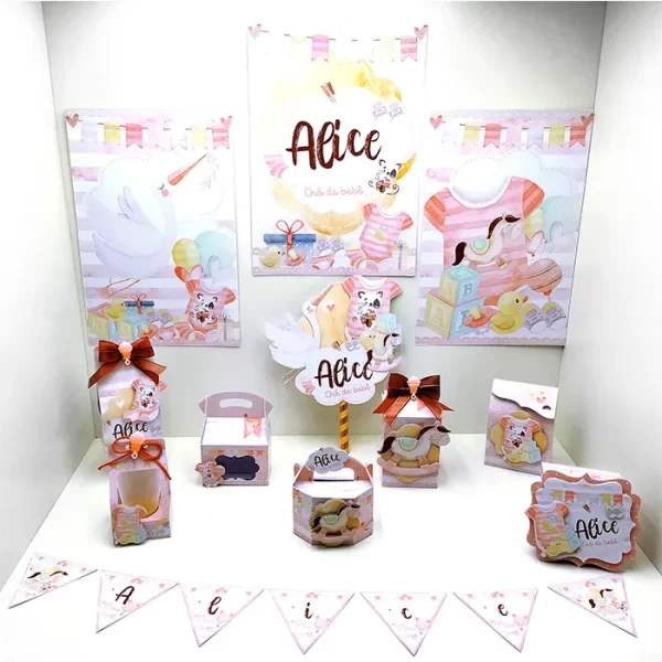 Painel Cha de Bebe Studio, Png e Pdf