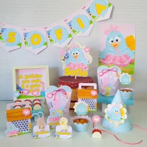 Painel Galinha Pintadinha Rosa