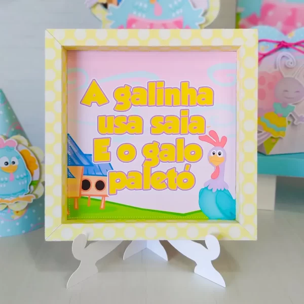 Painel Galinha Pintadinha Rosa