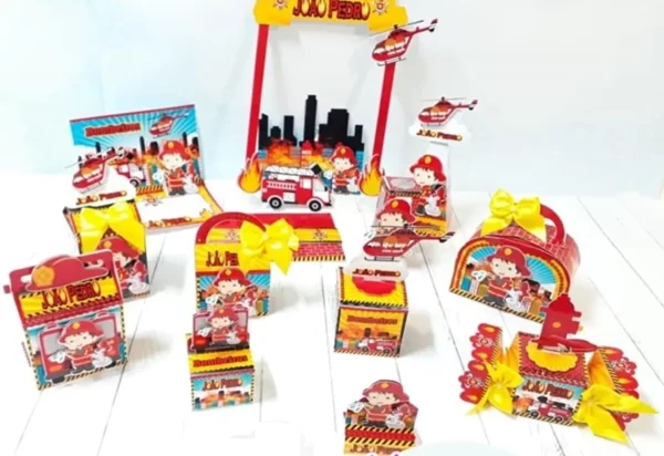 Tema Bombeiro Festa Infantil Studio