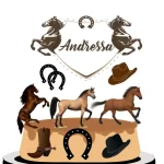 Tema Topo de Bolo Cavalos Studio