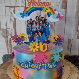 Arquivo digital de topo de bolo Chiquititas no formato Studio, ideal para festas infantis com tema da turma Chiquititas.