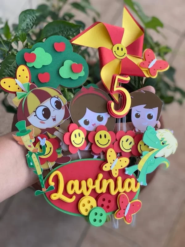 Tema Topo de Bolo Emília Studio