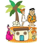 Tema Topo de Bolo Flintstones Studio