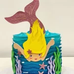 Tema Topo de Bolo Sereia Studio