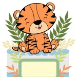 Tema Topo de Bolo Tigrinho Studio