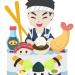 Tema Topo de Bolo de Sushi Studio