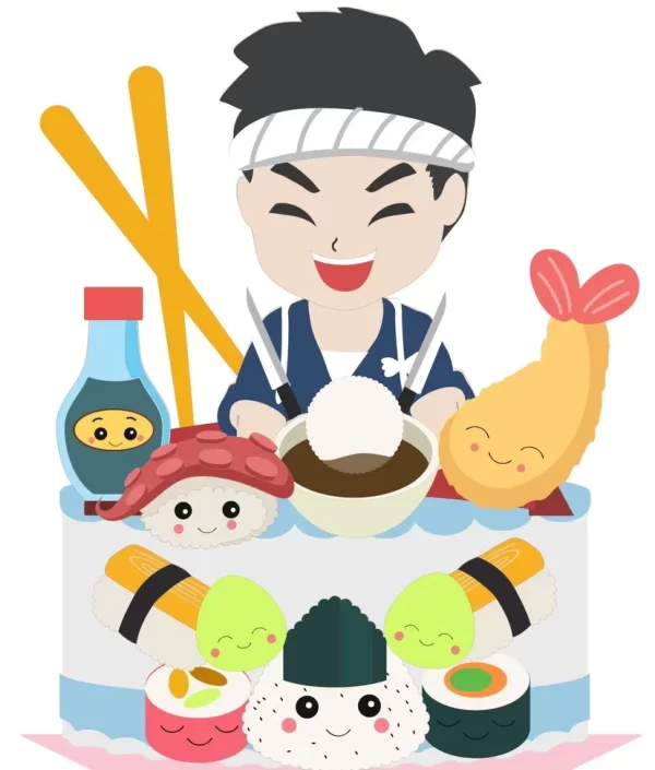 Tema Topo de Bolo de Sushi Studio