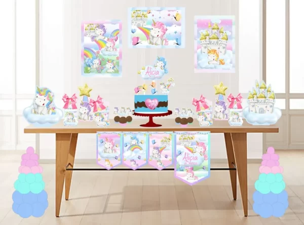 Tema de Festa Unicornio Studio e Pdf