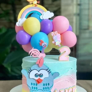 Arquivo digital de topo de bolo Galinha Pintadinha no formato Studio, ideal para festas infantis com tema Galinha Pintadinha.