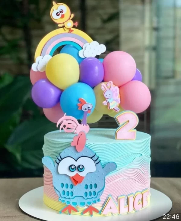 Topo Bolo Galinha Pintadinha Studio