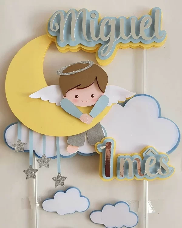 Topo de Bolo Anjinho Para Imprimir Studio