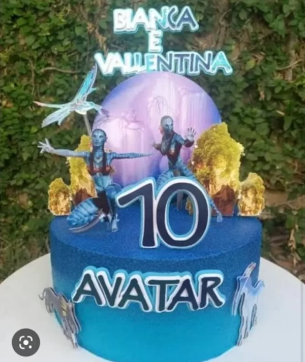 Topo de Bolo Avatar Filme Studio