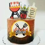 Topo de Bolo Churrasco e Cerveja Studio