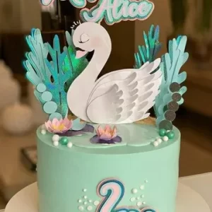 Topo de Bolo Cisne Para Imprimir Studio para festa de aniversário e decoração temática