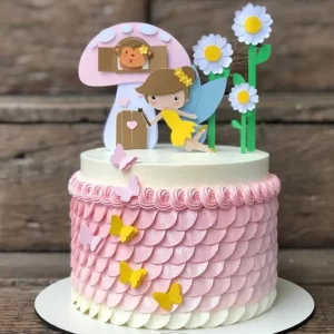 Topo de Bolo Fada Para Imprimir Studio para festa de aniversário e decoração infantil