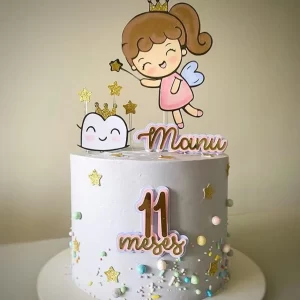 Topo de Bolo Fada do Dente Studio para festa de aniversário e decoração infantil