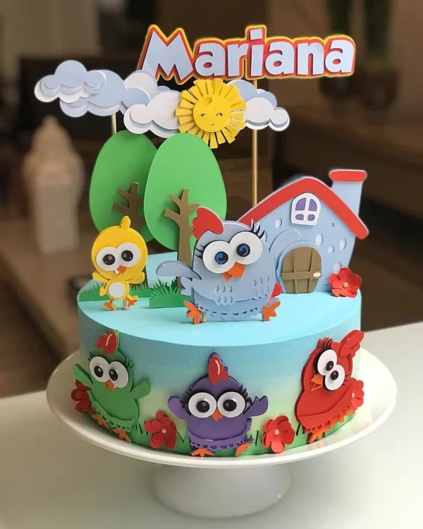 Topo de Bolo Galinha Pintadinha Para Imprimir