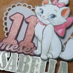 Topo de Bolo Gata Marie Studio