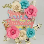 Topo de Bolo Happy Birthday Studio