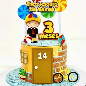 Topo de bolo Kiko para imprimir, ideal para festa de aniversário infantil e decoração temática divertida.