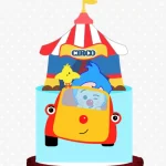 Topo de Bolo Palhaço Plim Plim Studio